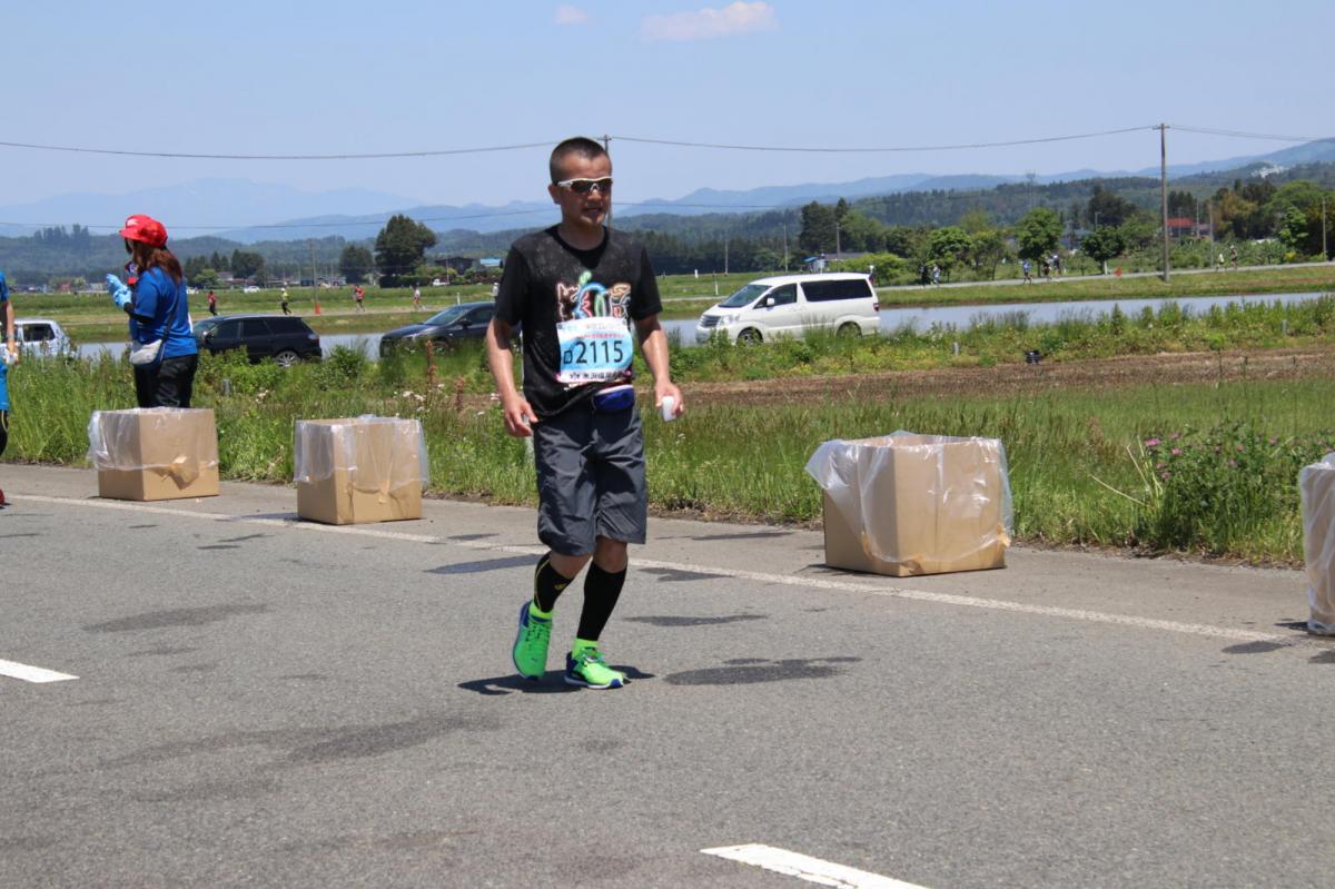 いわて奥州きらめきマラソン2018 フルマラソン5・37.5km給水/10km折り返し 2018/05/20