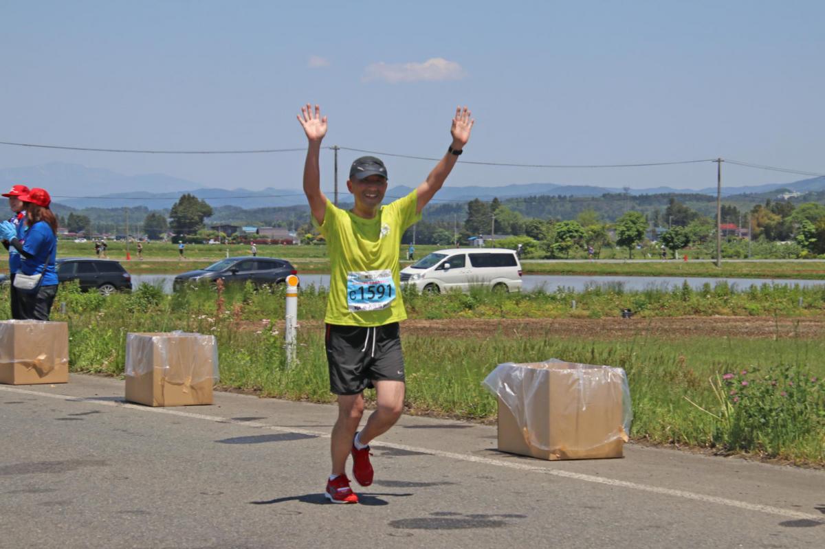 いわて奥州きらめきマラソン2018 フルマラソン5・37.5km給水/10km折り返し 2018/05/20