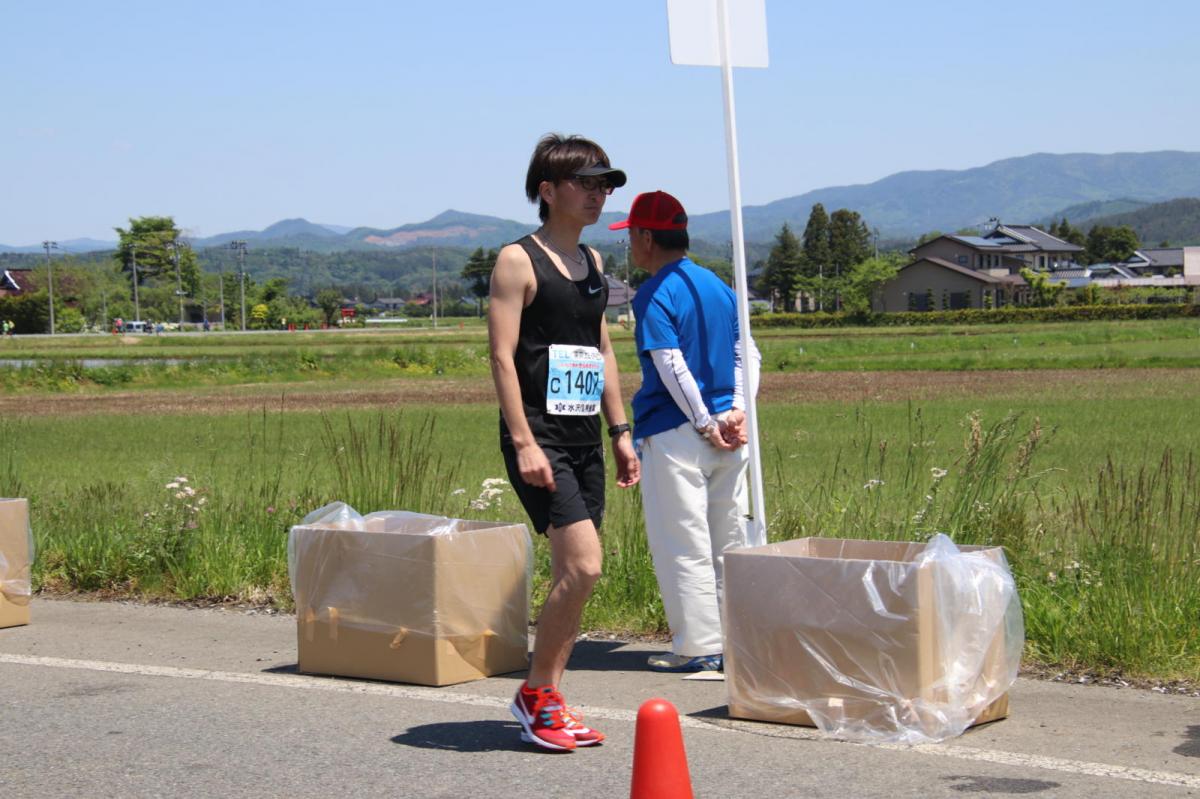 いわて奥州きらめきマラソン2018 フルマラソン5・37.5km給水/10km折り返し 2018/05/20