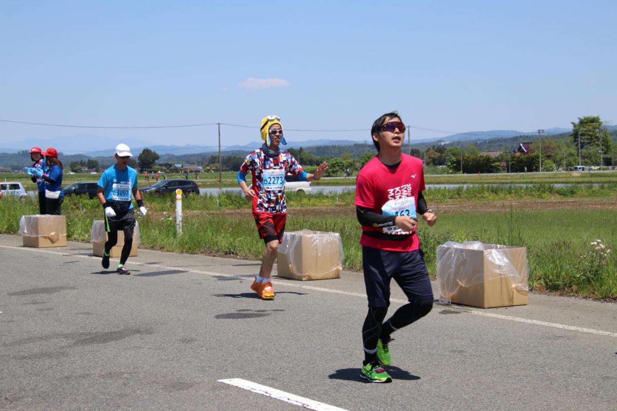 いわて奥州きらめきマラソン2018 フルマラソン5・37.5km給水/10km折り返し 2018/05/20