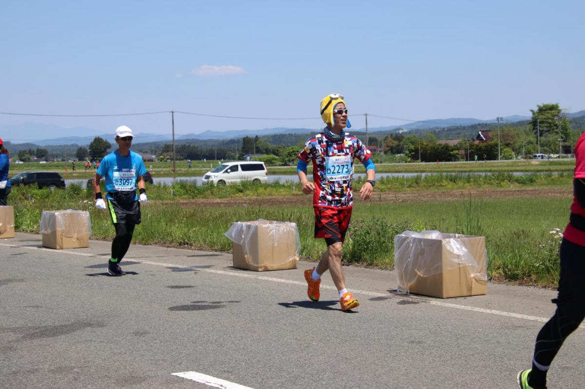 いわて奥州きらめきマラソン2018 フルマラソン5・37.5km給水/10km折り返し 2018/05/20