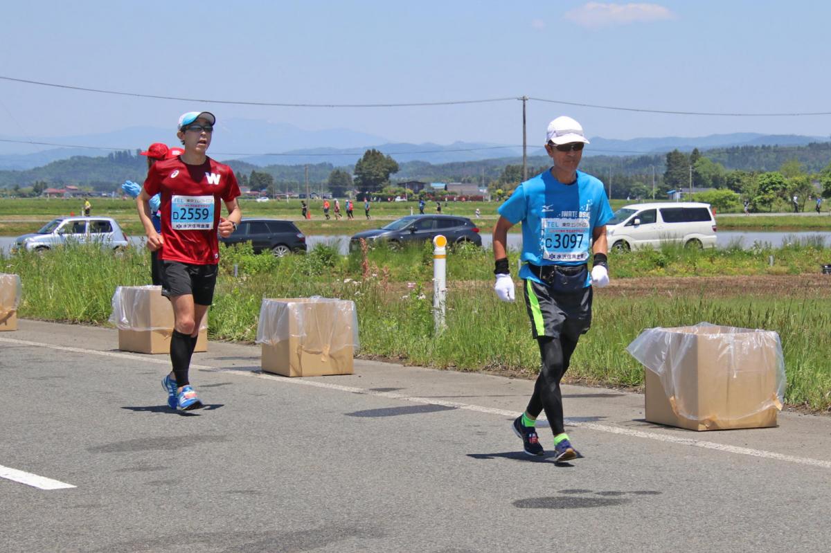 いわて奥州きらめきマラソン2018 フルマラソン5・37.5km給水/10km折り返し 2018/05/20