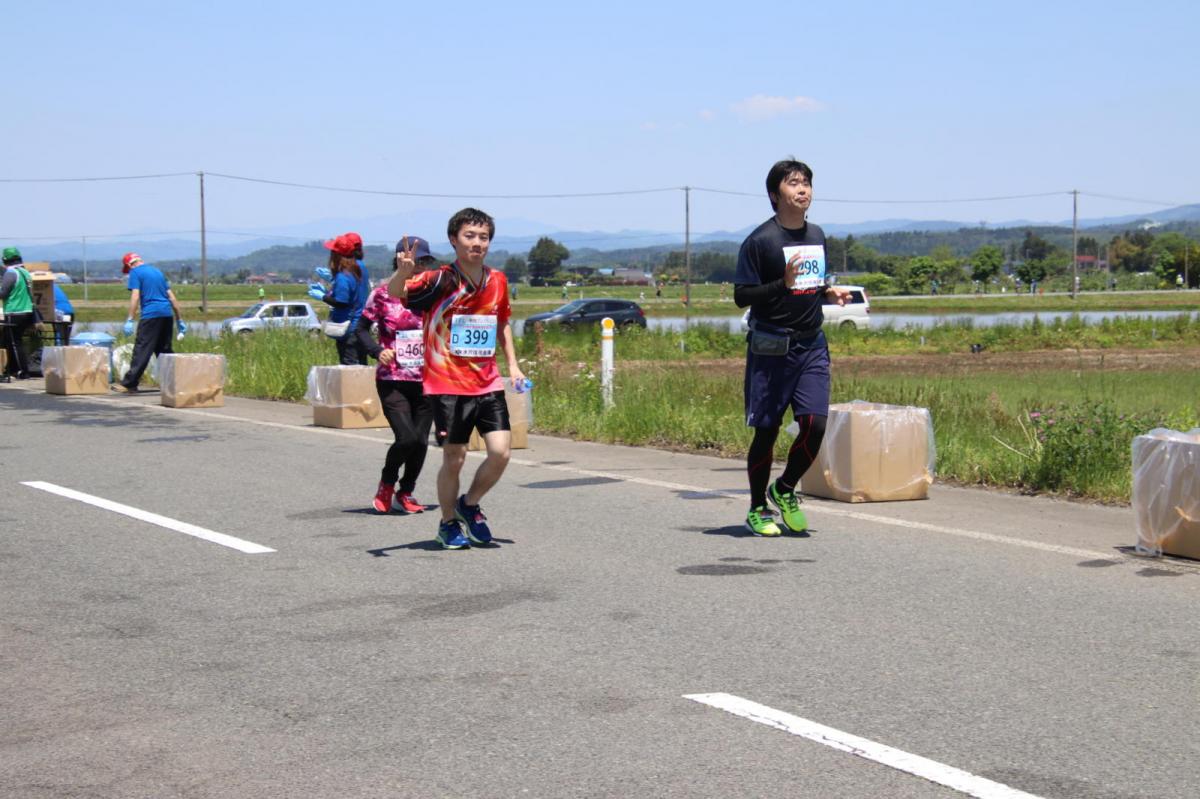 いわて奥州きらめきマラソン2018 フルマラソン5・37.5km給水/10km折り返し 2018/05/20