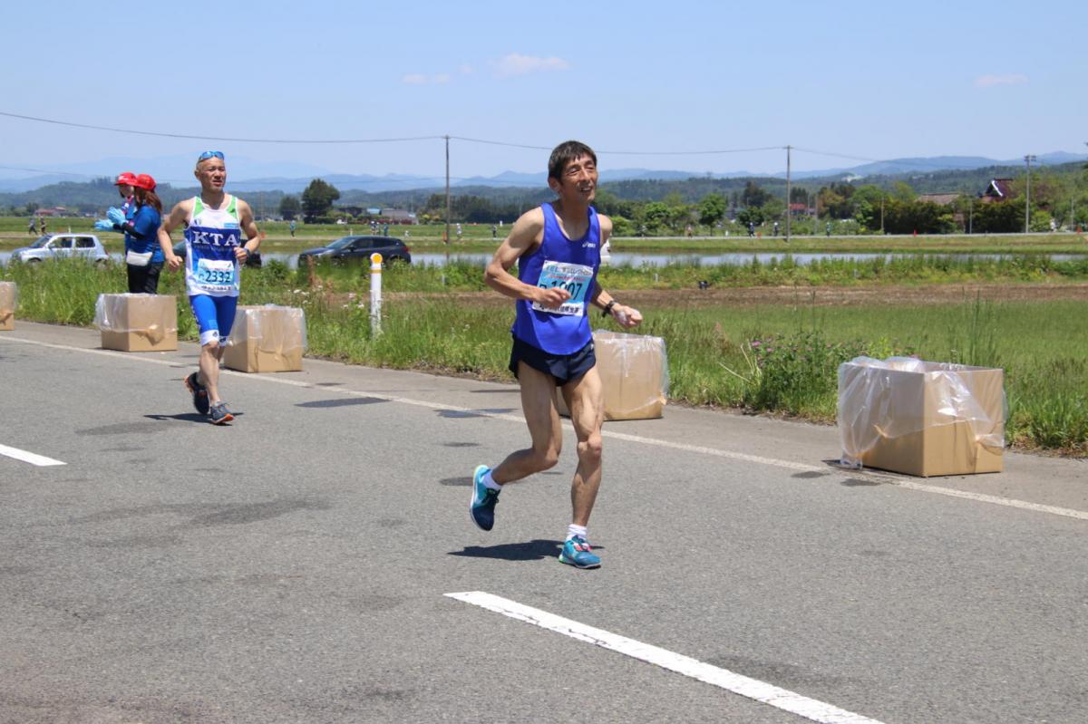 いわて奥州きらめきマラソン2018 フルマラソン5・37.5km給水/10km折り返し 2018/05/20