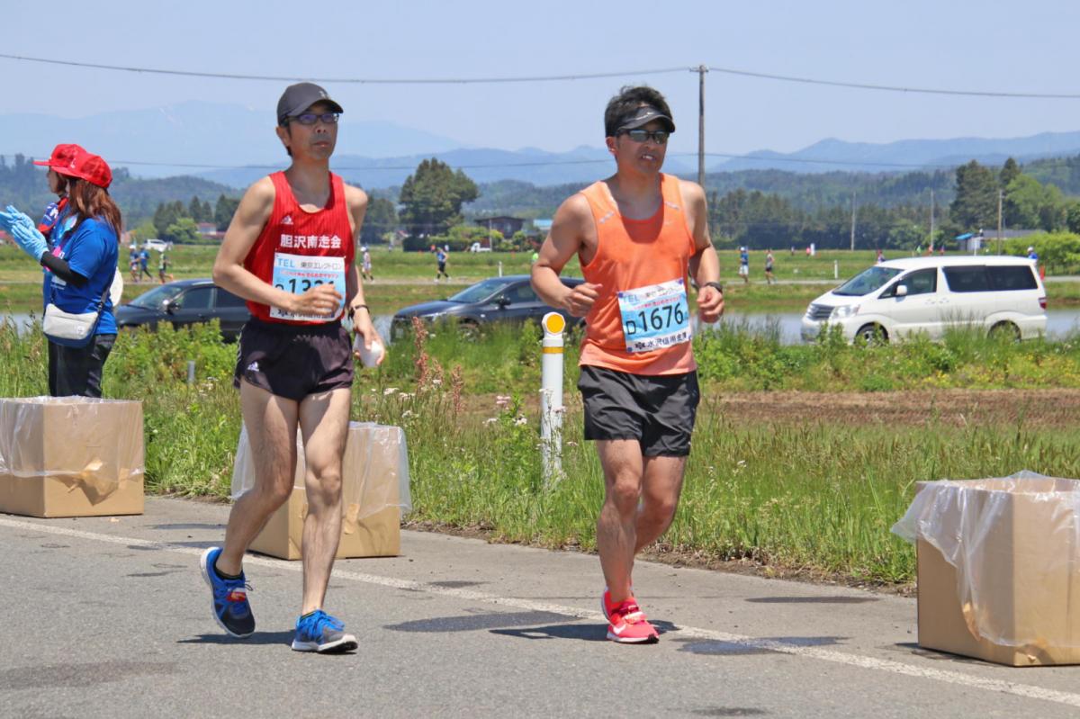 いわて奥州きらめきマラソン2018 フルマラソン5・37.5km給水/10km折り返し 2018/05/20