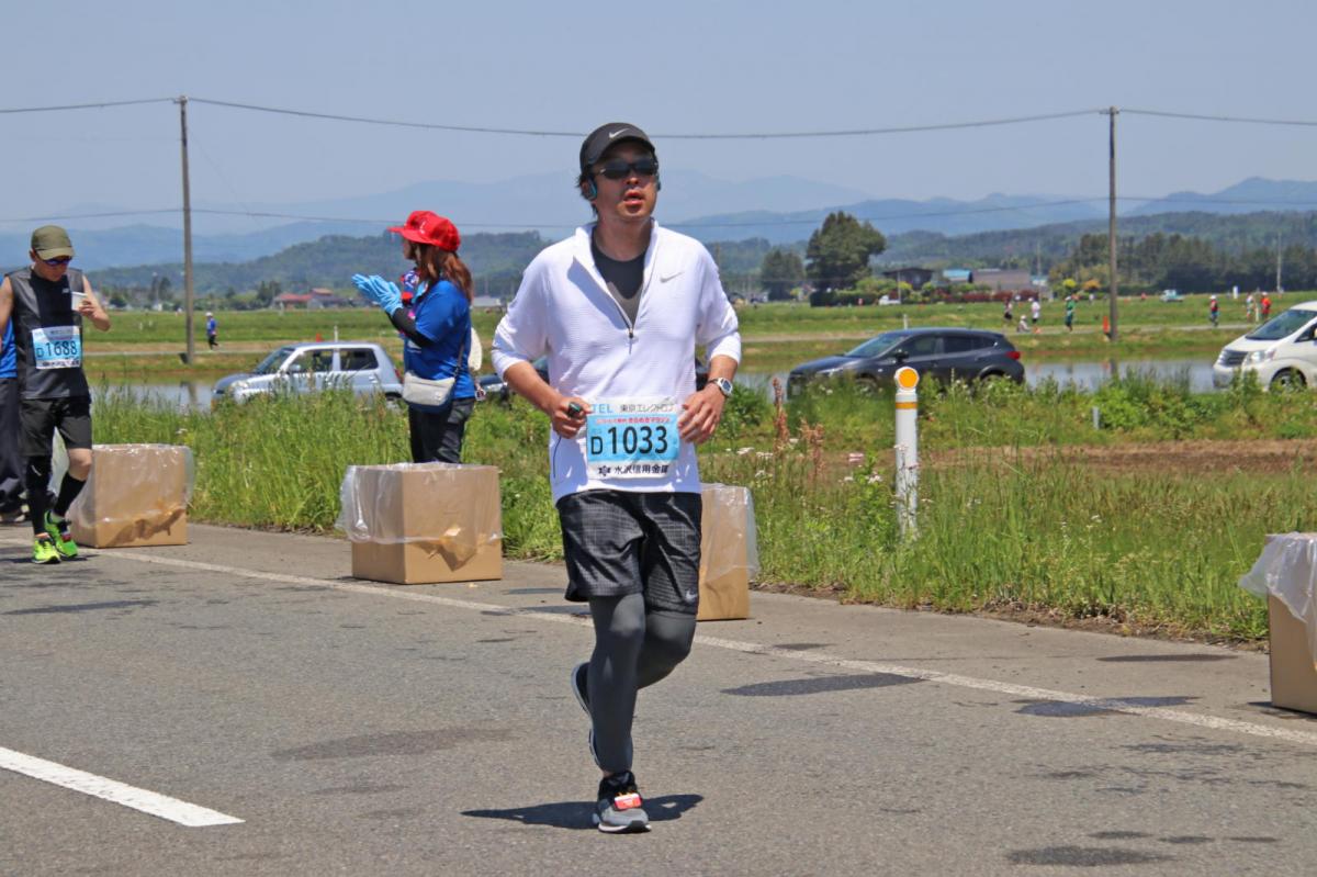 いわて奥州きらめきマラソン2018 フルマラソン5・37.5km給水/10km折り返し 2018/05/20
