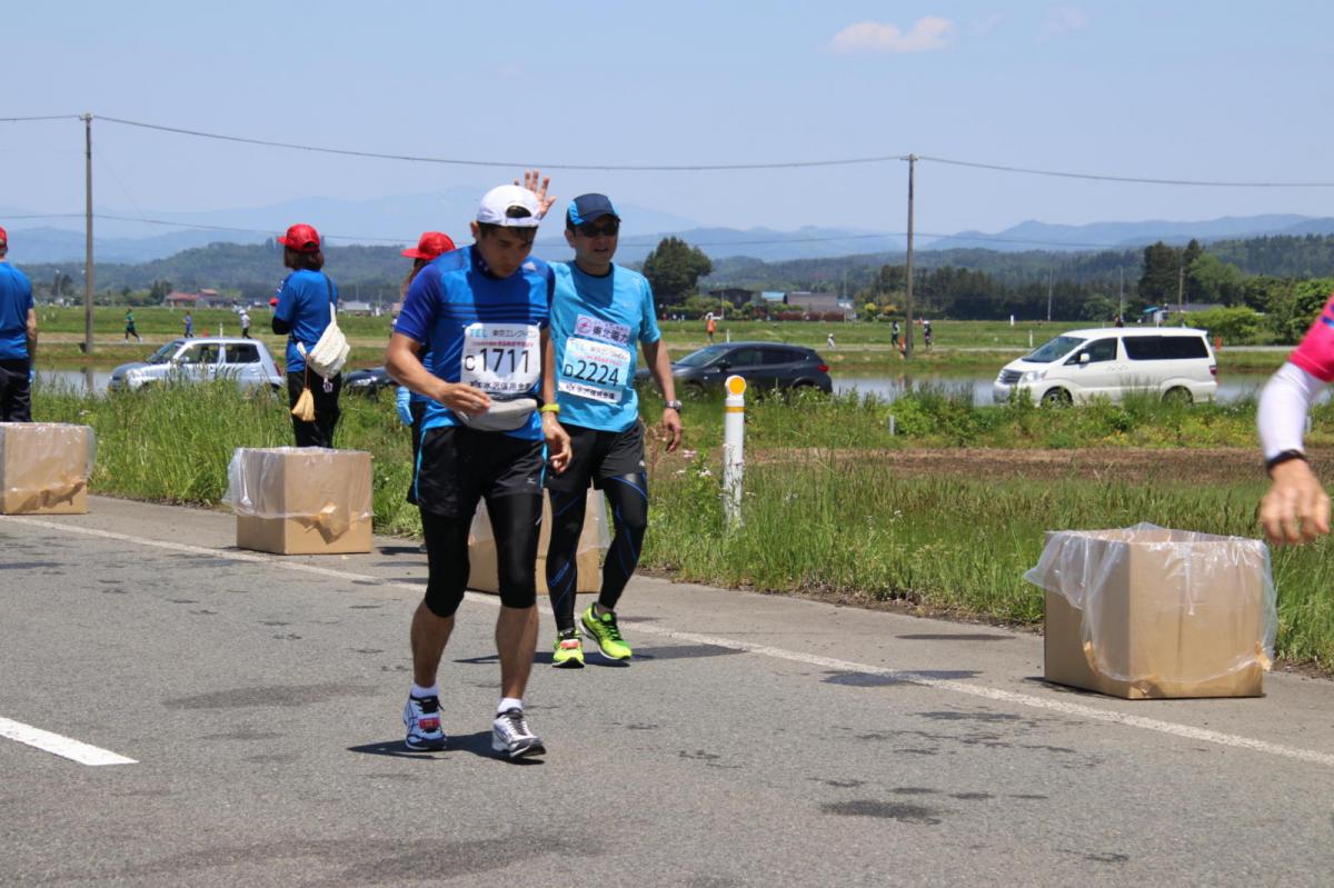いわて奥州きらめきマラソン2018 フルマラソン5・37.5km給水/10km折り返し 2018/05/20