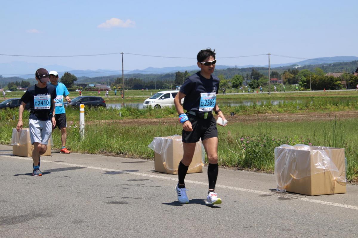 いわて奥州きらめきマラソン2018 フルマラソン5・37.5km給水/10km折り返し 2018/05/20