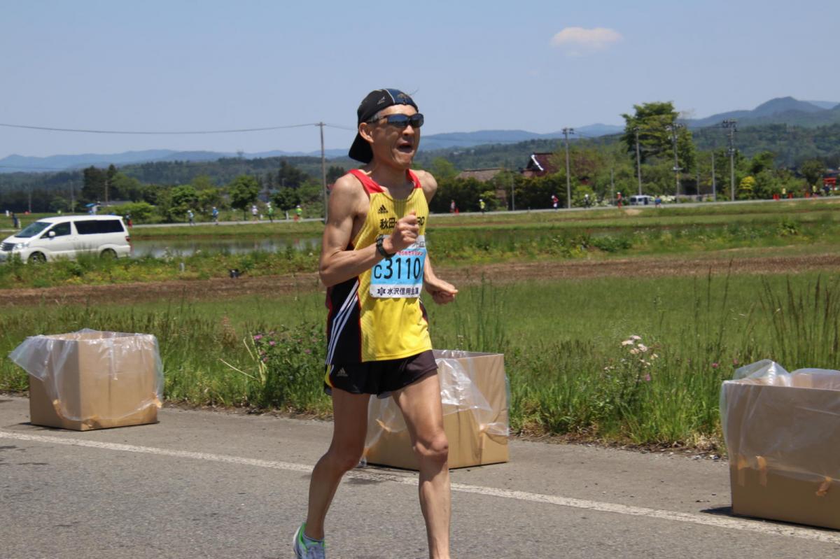 いわて奥州きらめきマラソン2018 フルマラソン5・37.5km給水/10km折り返し 2018/05/20