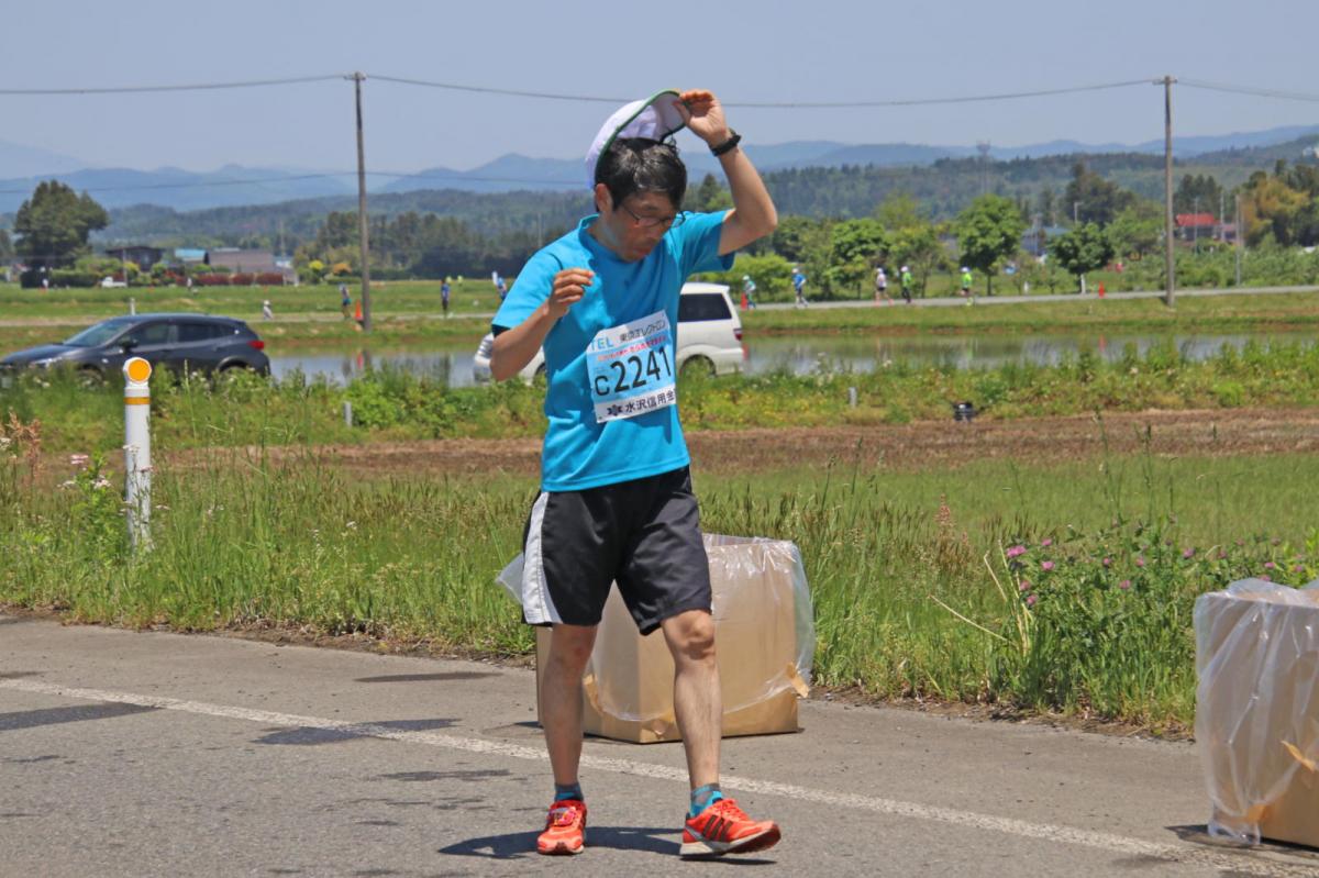 いわて奥州きらめきマラソン2018 フルマラソン5・37.5km給水/10km折り返し 2018/05/20