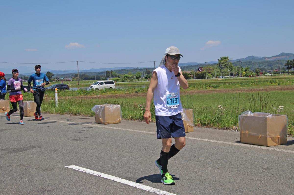 いわて奥州きらめきマラソン2018 フルマラソン5・37.5km給水/10km折り返し 2018/05/20
