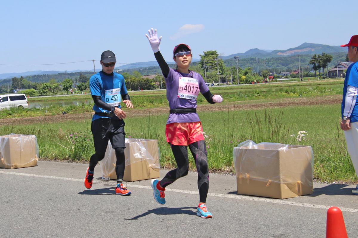 いわて奥州きらめきマラソン2018 フルマラソン5・37.5km給水/10km折り返し 2018/05/20
