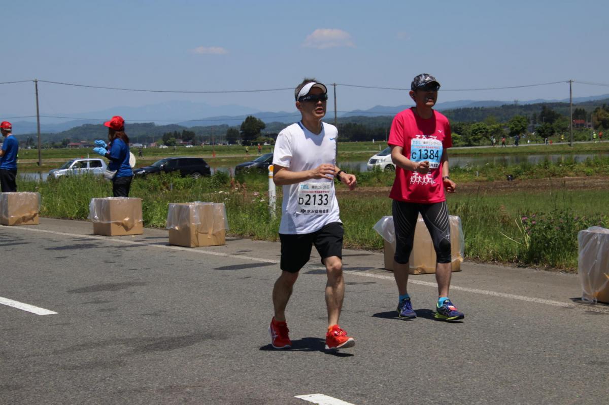 いわて奥州きらめきマラソン2018 フルマラソン5・37.5km給水/10km折り返し 2018/05/20