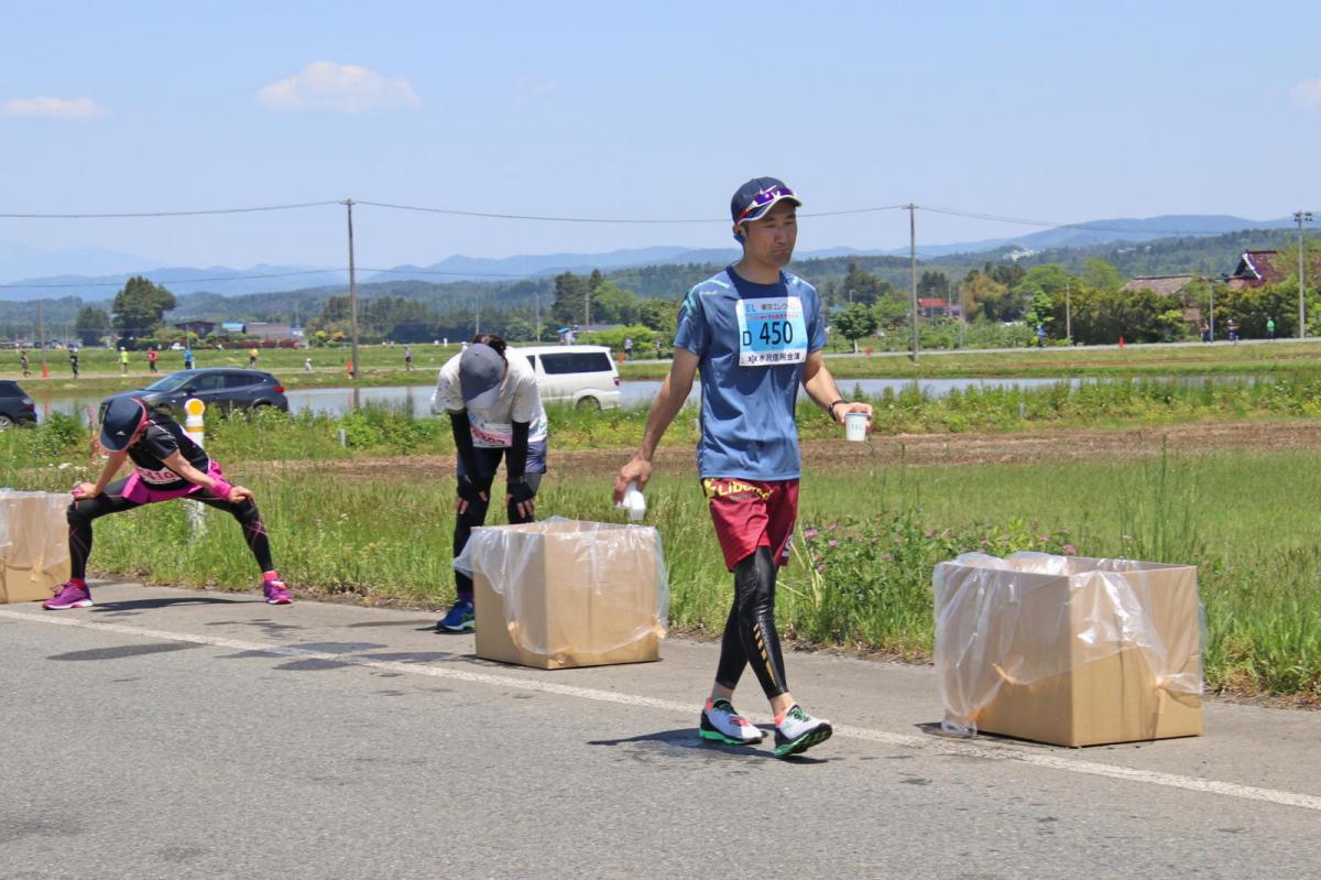 いわて奥州きらめきマラソン2018 フルマラソン5・37.5km給水/10km折り返し 2018/05/20