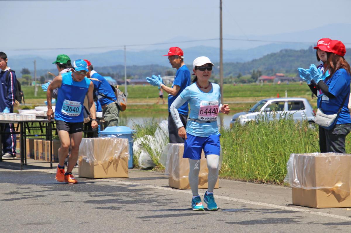 いわて奥州きらめきマラソン2018 フルマラソン5・37.5km給水/10km折り返し 2018/05/20