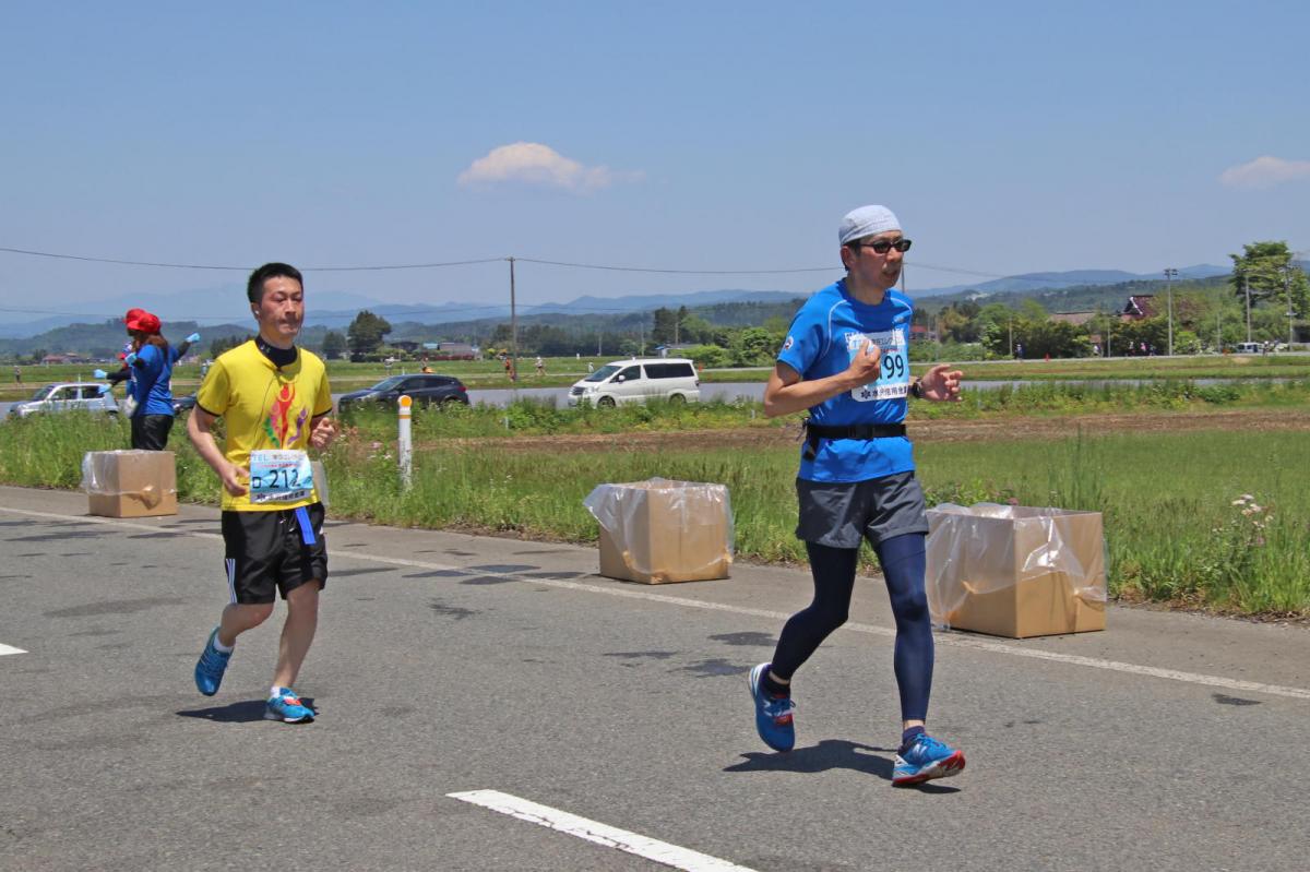いわて奥州きらめきマラソン2018 フルマラソン5・37.5km給水/10km折り返し 2018/05/20