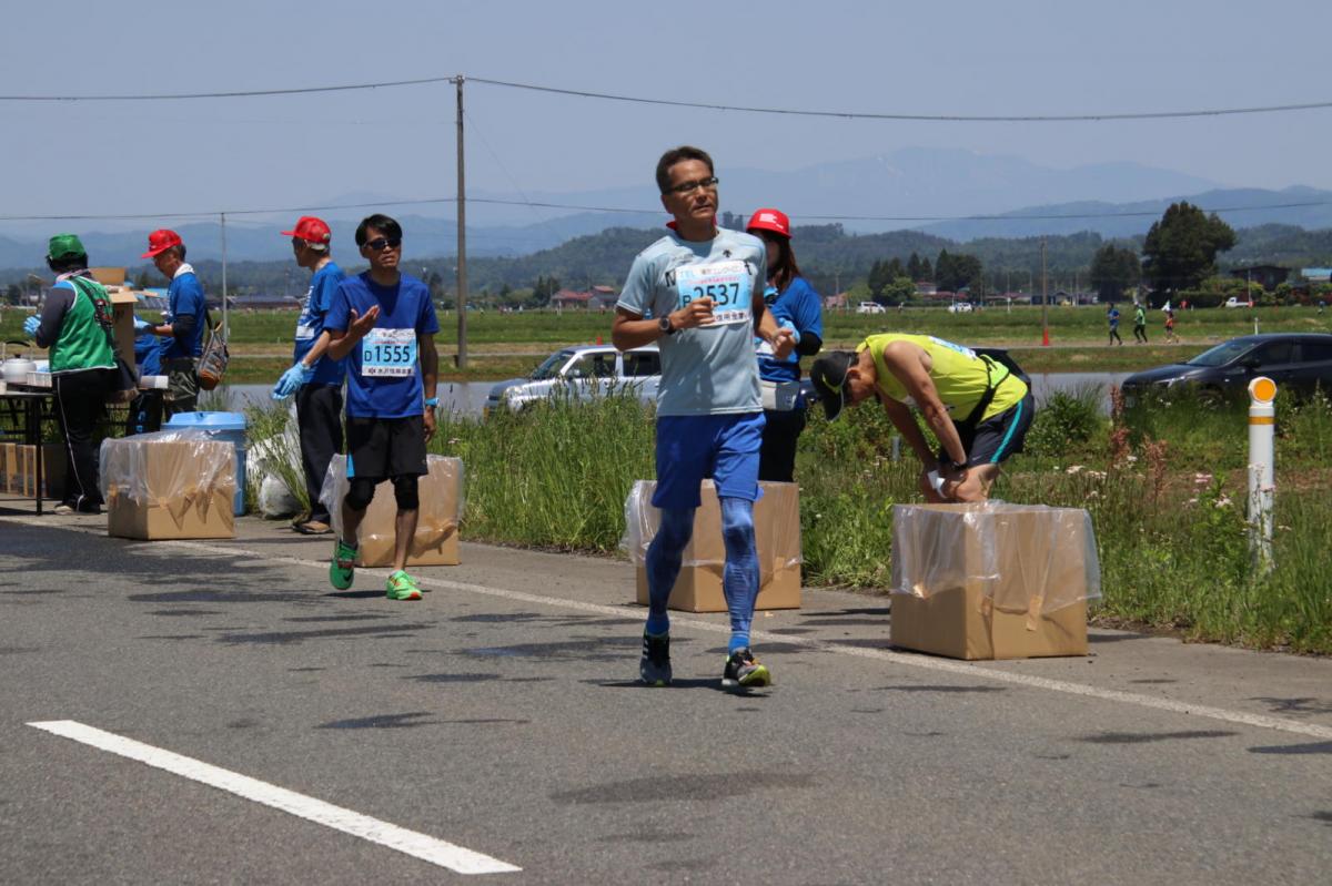 いわて奥州きらめきマラソン2018 フルマラソン5・37.5km給水/10km折り返し 2018/05/20