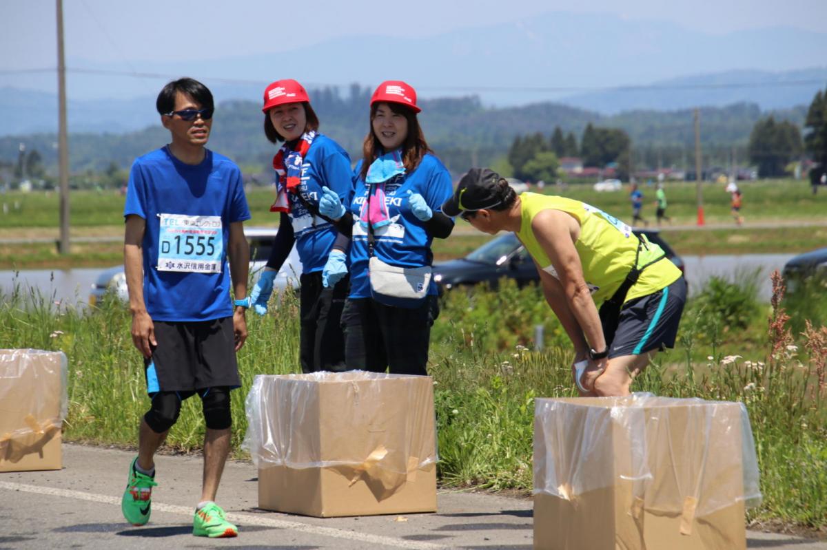 いわて奥州きらめきマラソン2018 フルマラソン5・37.5km給水/10km折り返し 2018/05/20