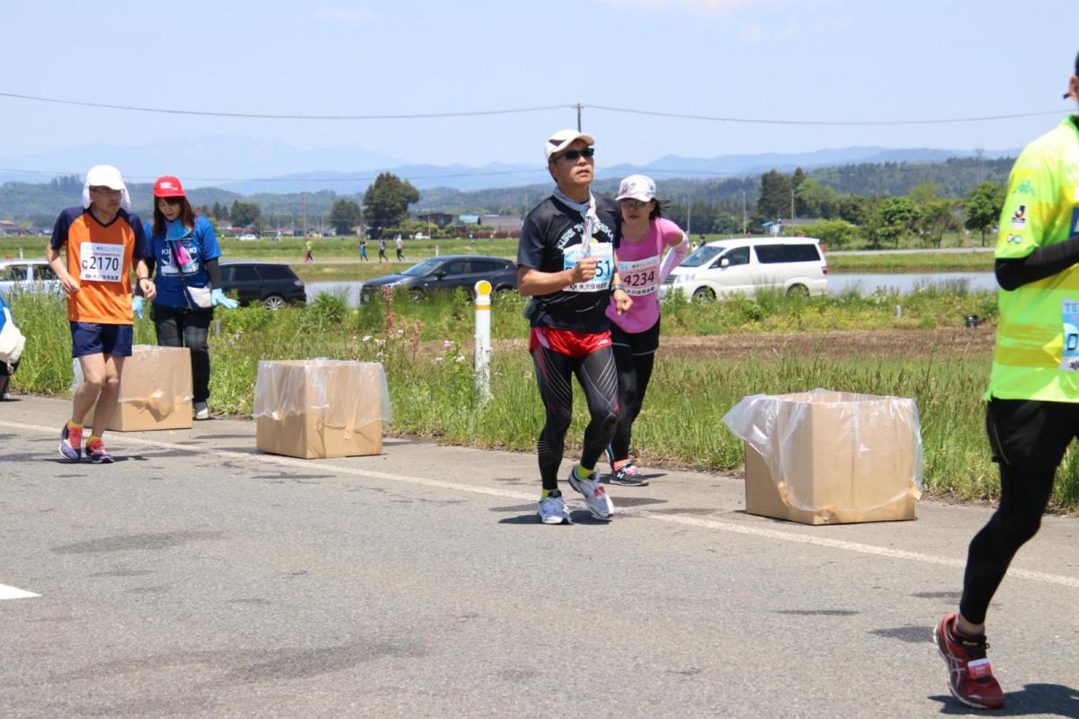いわて奥州きらめきマラソン2018 フルマラソン5・37.5km給水/10km折り返し 2018/05/20