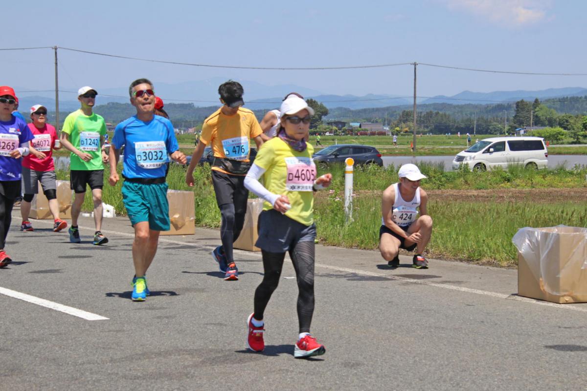 いわて奥州きらめきマラソン2018 フルマラソン5・37.5km給水/10km折り返し 2018/05/20