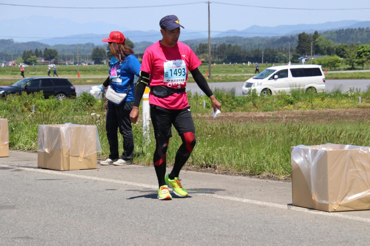 いわて奥州きらめきマラソン2018 フルマラソン5・37.5km給水/10km折り返し 2018/05/20