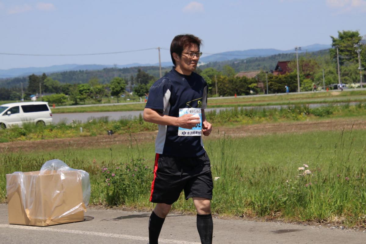 いわて奥州きらめきマラソン2018 フルマラソン5・37.5km給水/10km折り返し 2018/05/20
