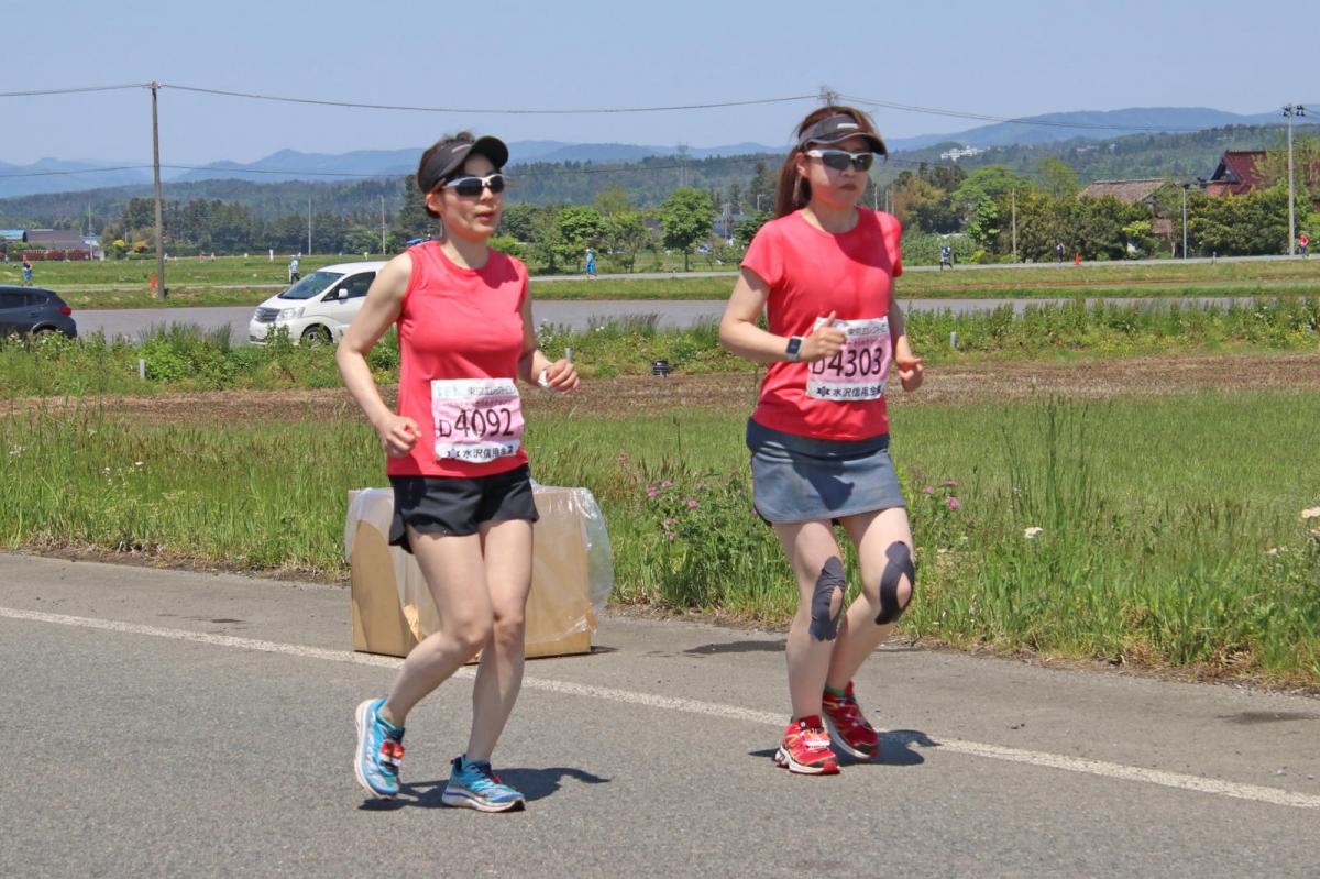 いわて奥州きらめきマラソン2018 フルマラソン5・37.5km給水/10km折り返し 2018/05/20