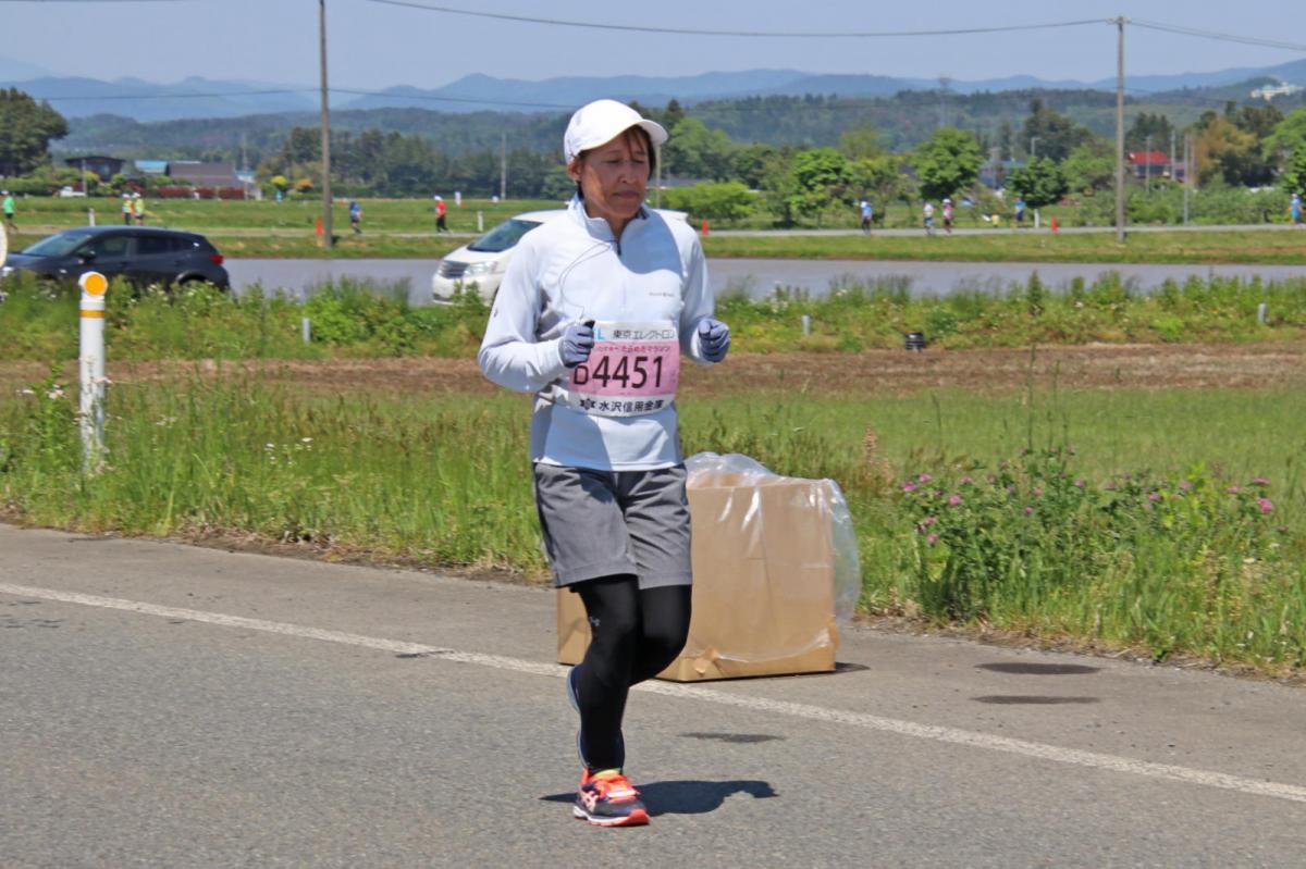 いわて奥州きらめきマラソン2018 フルマラソン5・37.5km給水/10km折り返し 2018/05/20