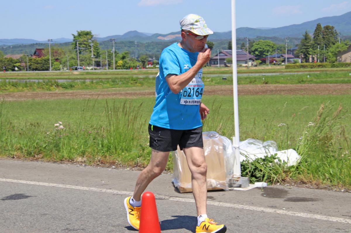 いわて奥州きらめきマラソン2018 フルマラソン5・37.5km給水/10km折り返し 2018/05/20