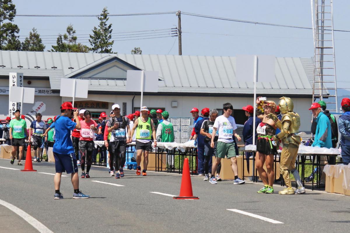 いわて奥州きらめきマラソン2018 フルマラソン5・37.5km給水/10km折り返し 2018/05/20