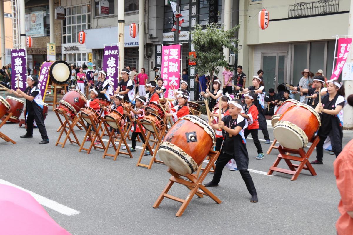 奥州水沢夏まつり2018 子供みこし・地方太鼓・干支和まつり・水沢ざっつぁかまつり後編 2018/08/04