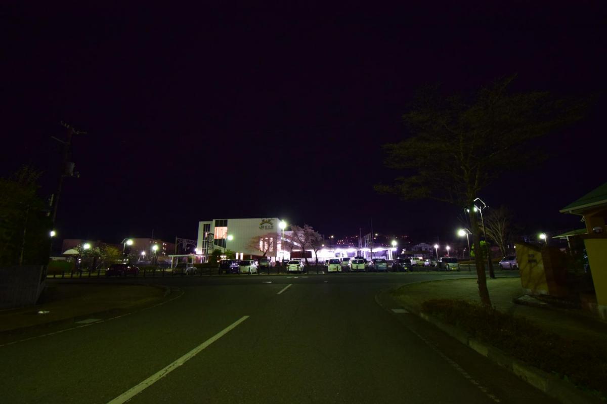 奥州市前沢アスティ商店会さくらのライトアップ 2019/04/19