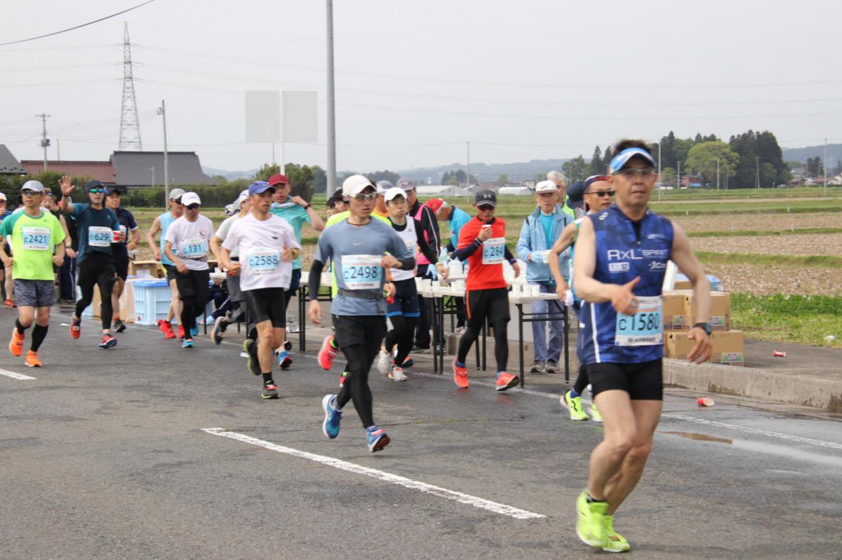 いわて奥州きらめきマラソン2019その3 給水(2)(15)・10km折返し編 2019/05/19