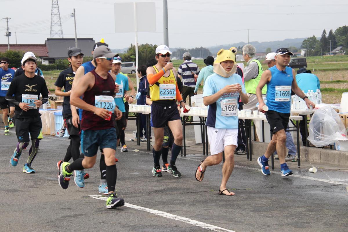 いわて奥州きらめきマラソン2019その3 給水(2)(15)・10km折返し編 2019/05/19