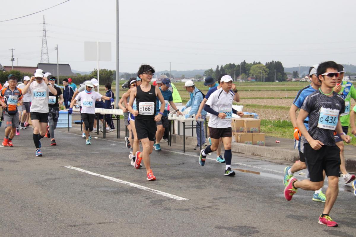 いわて奥州きらめきマラソン2019その3 給水(2)(15)・10km折返し編 2019/05/19