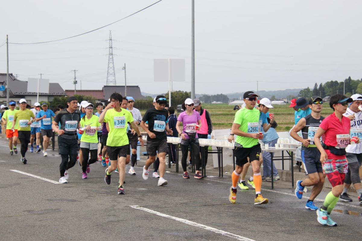 いわて奥州きらめきマラソン2019その3 給水(2)(15)・10km折返し編 2019/05/19