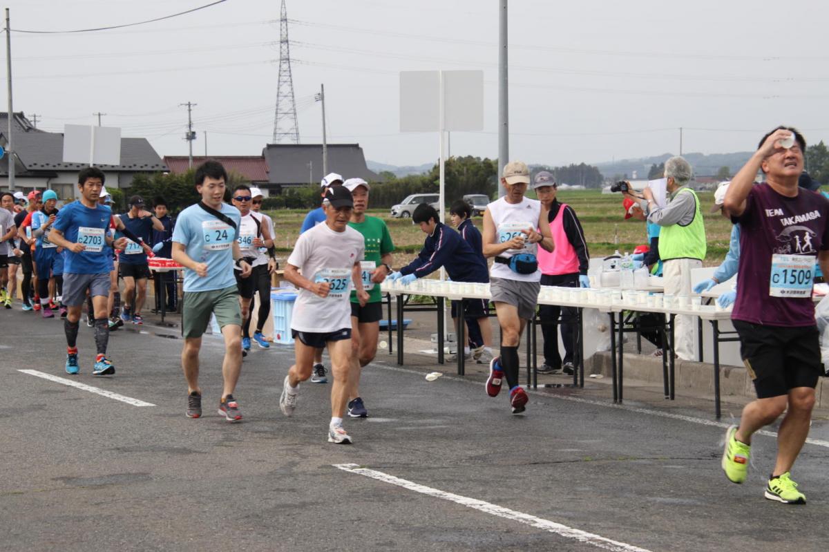 いわて奥州きらめきマラソン2019その3 給水(2)(15)・10km折返し編 2019/05/19