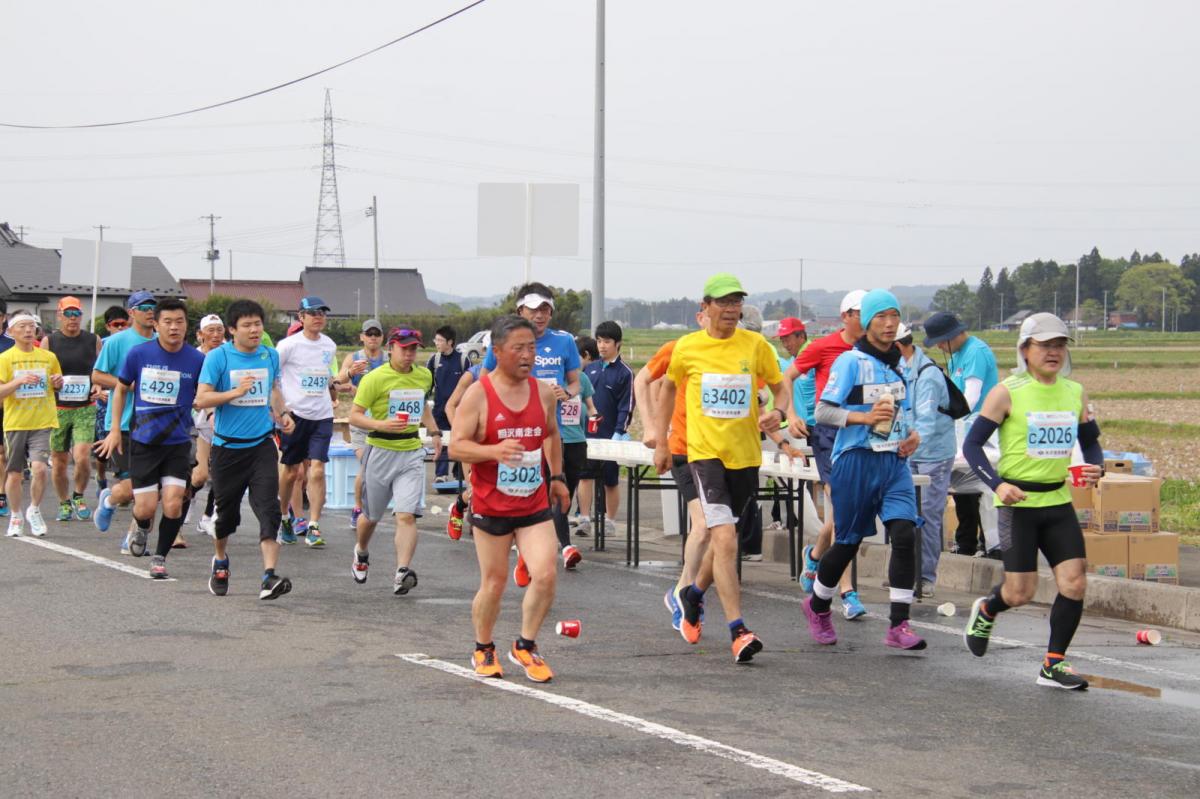 いわて奥州きらめきマラソン2019その3 給水(2)(15)・10km折返し編 2019/05/19
