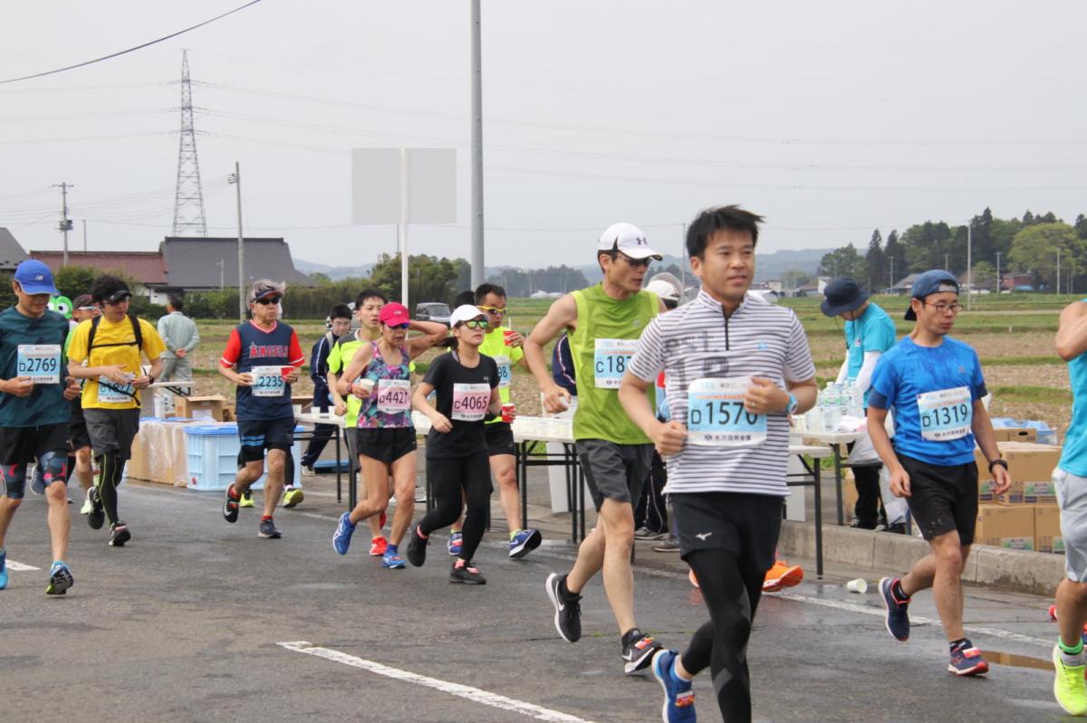いわて奥州きらめきマラソン2019その3 給水(2)(15)・10km折返し編 2019/05/19