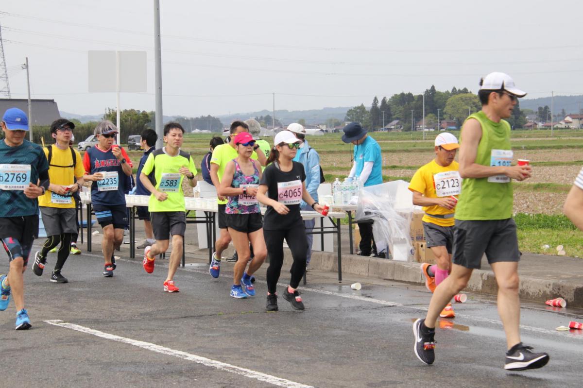 いわて奥州きらめきマラソン2019その3 給水(2)(15)・10km折返し編 2019/05/19
