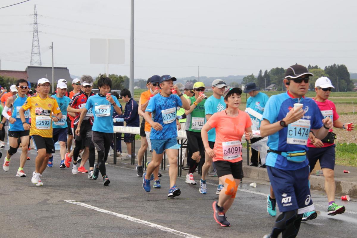 いわて奥州きらめきマラソン2019その3 給水(2)(15)・10km折返し編 2019/05/19
