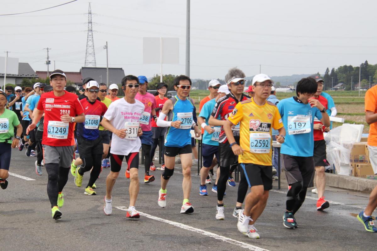 いわて奥州きらめきマラソン2019その3 給水(2)(15)・10km折返し編 2019/05/19