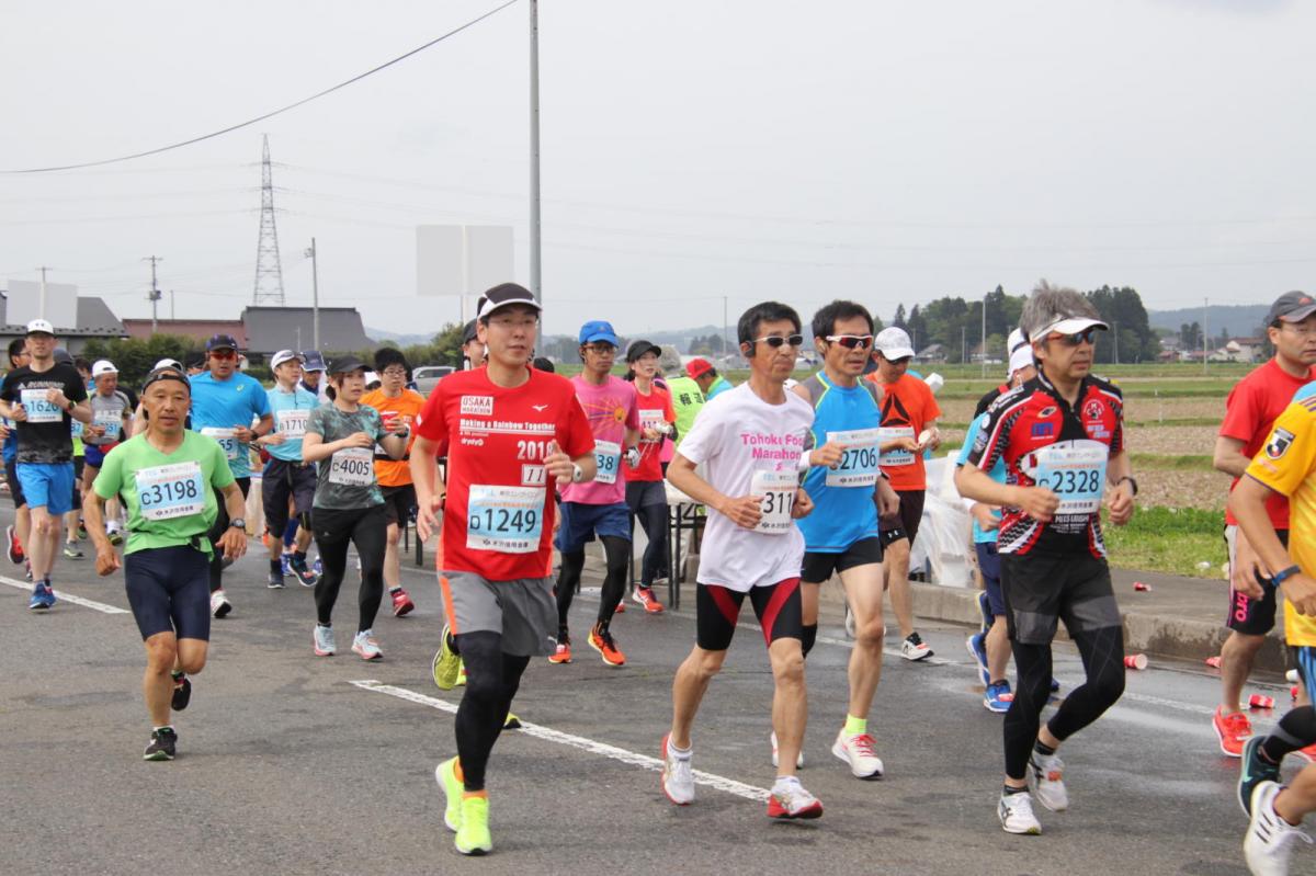 いわて奥州きらめきマラソン2019その3 給水(2)(15)・10km折返し編 2019/05/19