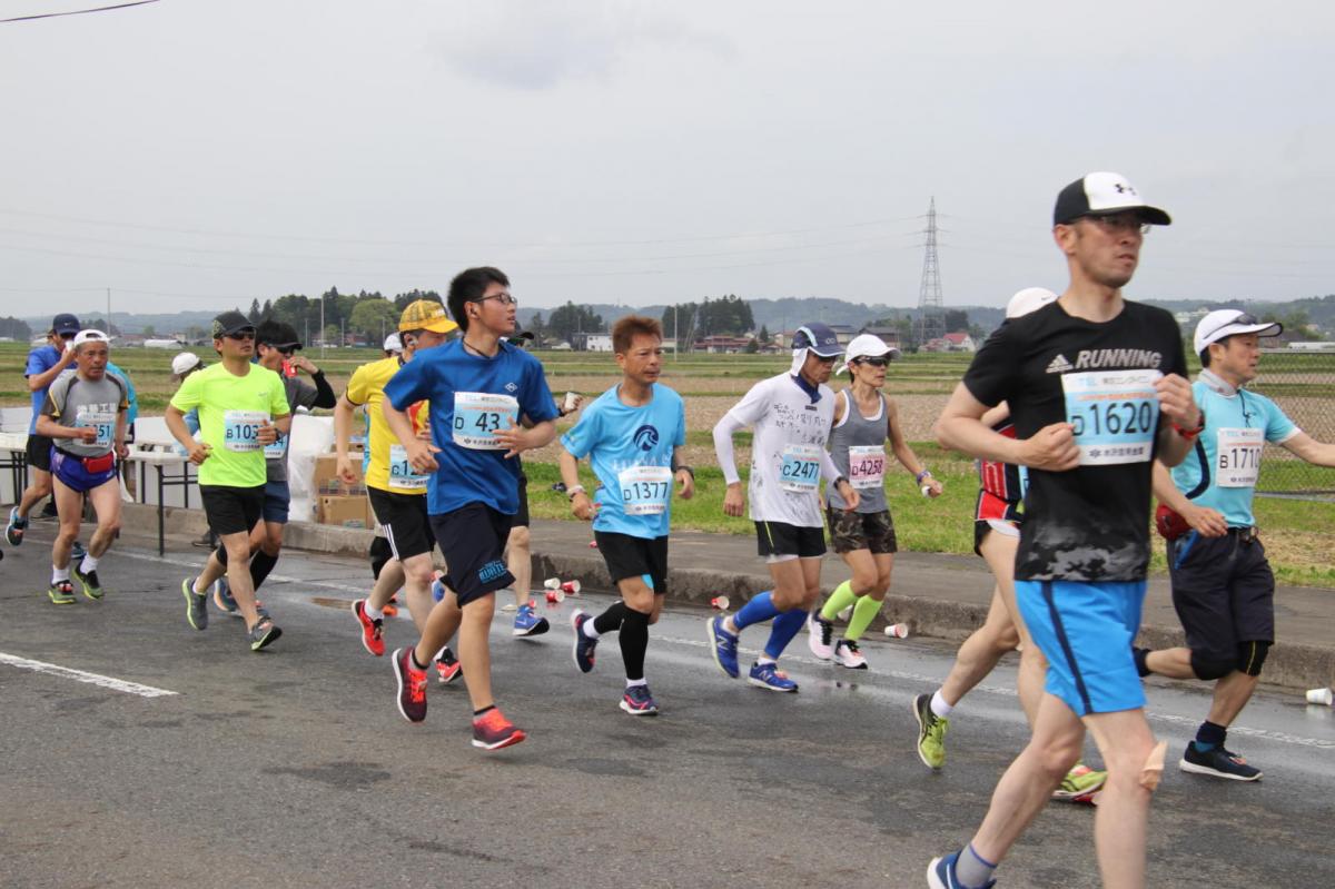 いわて奥州きらめきマラソン2019その3 給水(2)(15)・10km折返し編 2019/05/19