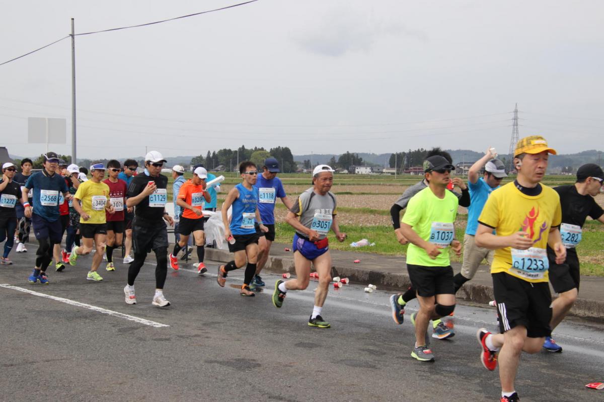 いわて奥州きらめきマラソン2019その3 給水(2)(15)・10km折返し編 2019/05/19