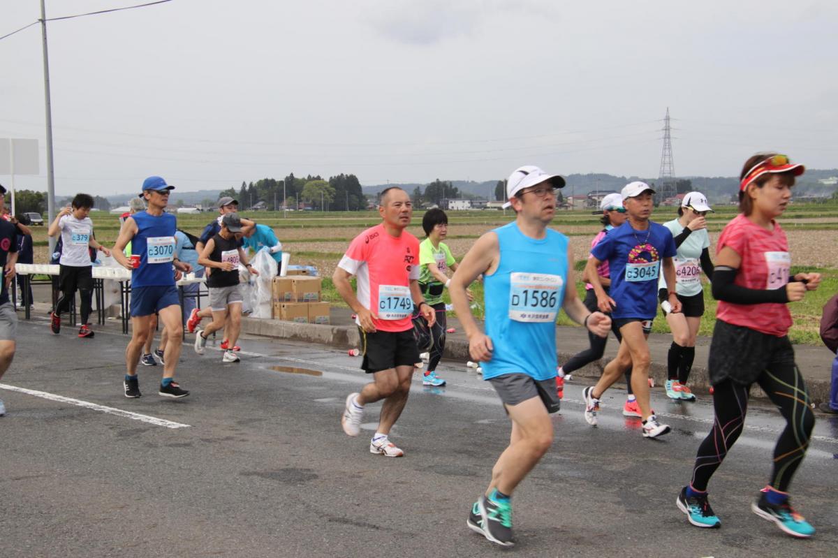 いわて奥州きらめきマラソン2019その3 給水(2)(15)・10km折返し編 2019/05/19