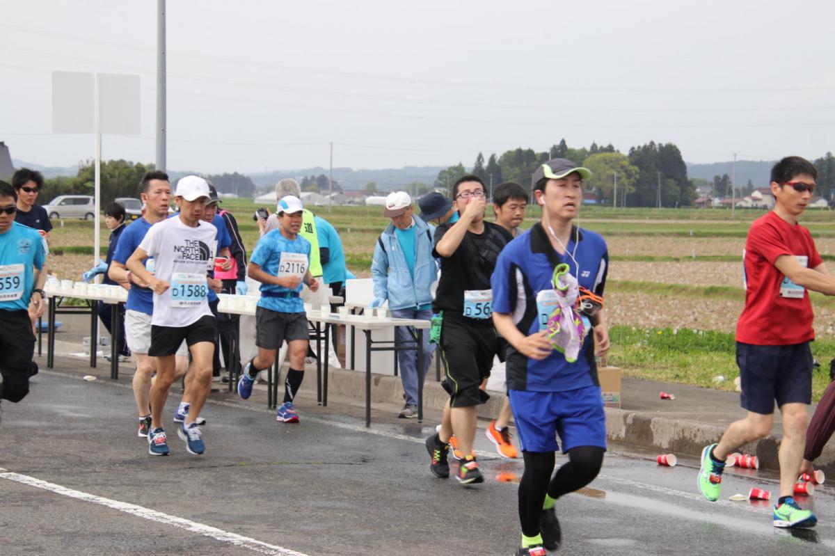 いわて奥州きらめきマラソン2019その3 給水(2)(15)・10km折返し編 2019/05/19
