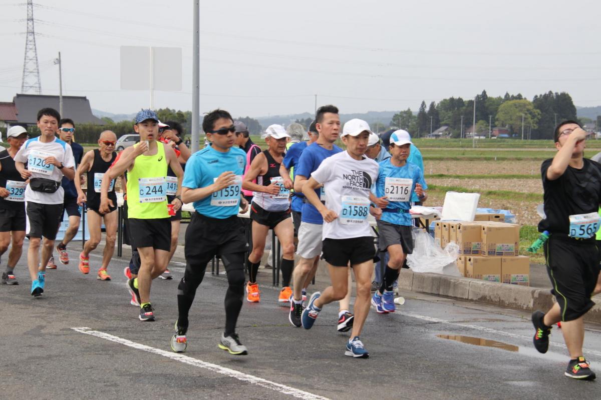 いわて奥州きらめきマラソン2019その3 給水(2)(15)・10km折返し編 2019/05/19