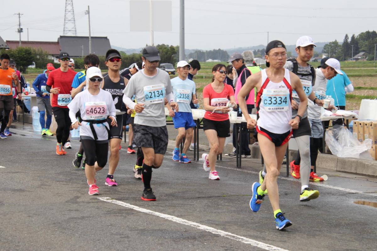 いわて奥州きらめきマラソン2019その3 給水(2)(15)・10km折返し編 2019/05/19