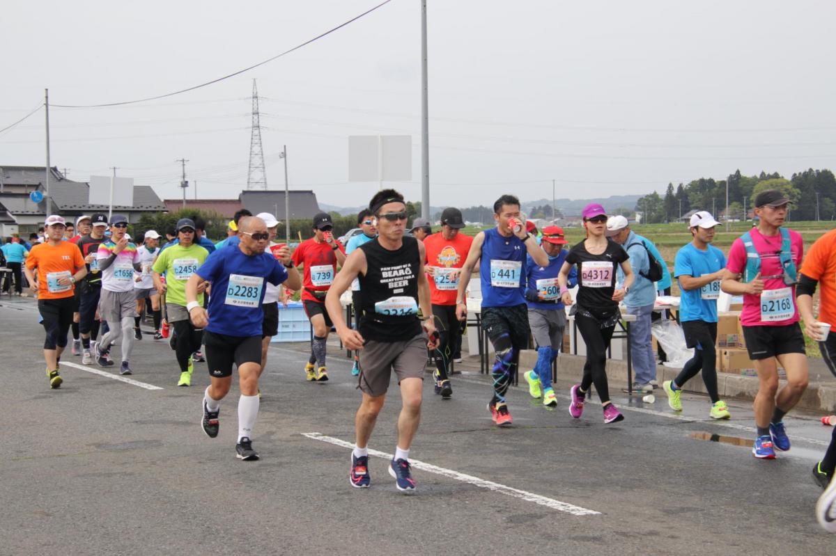 いわて奥州きらめきマラソン2019その3 給水(2)(15)・10km折返し編 2019/05/19